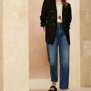 Banana Republic midrise The Loose Jean 28 medium wash NWT